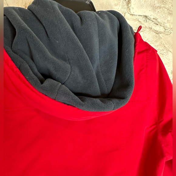 Land’s End | Women’s Red Mid-Length Fleece Lined Jacket w/Toggle Buttons, Size L - Picture 12 of 16